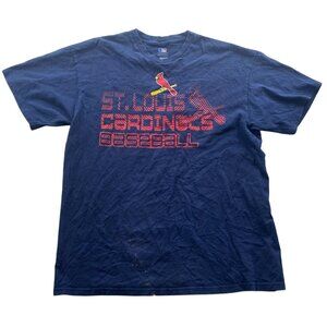 St. Louis Cardinals Baseball Mens T-Shirt Size XL Blue MLB Graphic Tee Blue